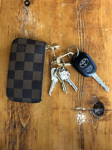 louis vuitton car keyring|louis vuitton key pouch wallet.